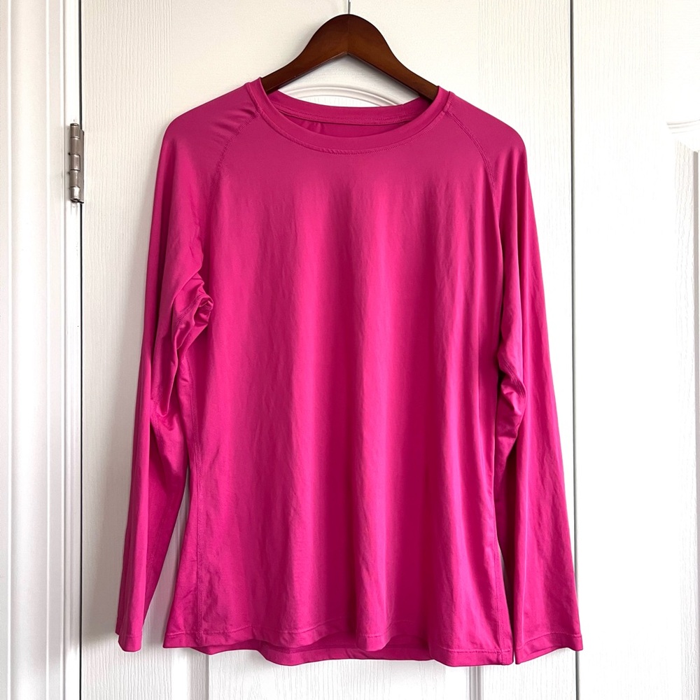 Women's Bright Pink Rash Guard - Picture 3 of 4
